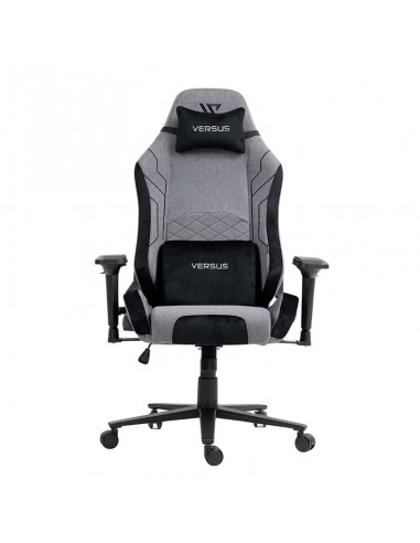 SILLA GAMER VERSUS V-40 GRIS TELA