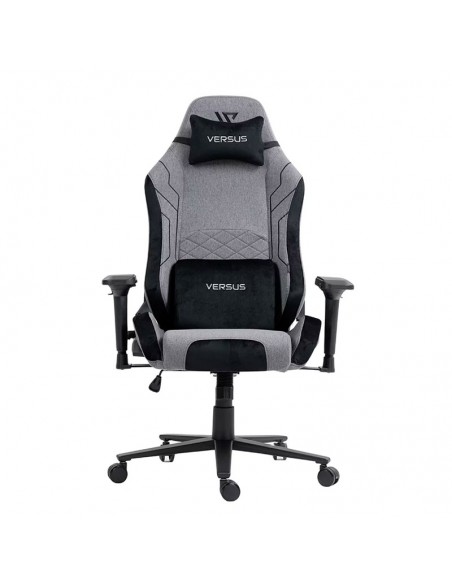 SILLA GAMER VERSUS V-40 GRIS TELA