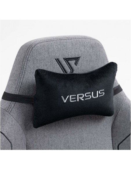 SILLA GAMER VERSUS V-40 GRIS TELA