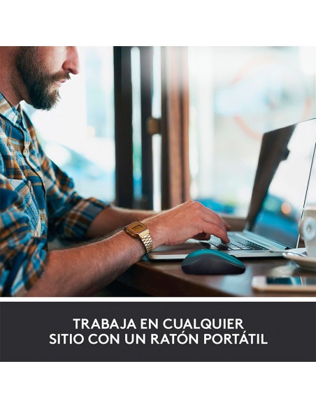 MOUSE LOGITECH M185 (910-003636) AZUL WIRELESS