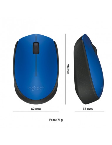 MOUSE LOGITECH M170 910-004800 WIRELESS  BLUE
