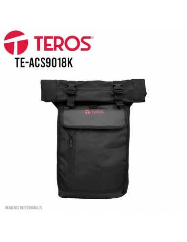 MOCHILA TEROS 15.6" ( TE-ACS9018K ) POLIESTER - NEGRO