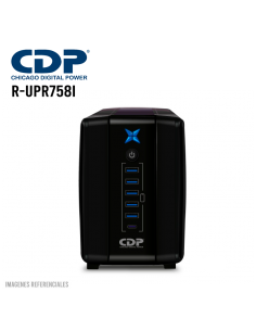 UPS CDP 750VA/350W ( R-UPR758I ) 8 TOMAS | 5 PUERTO USB-A...