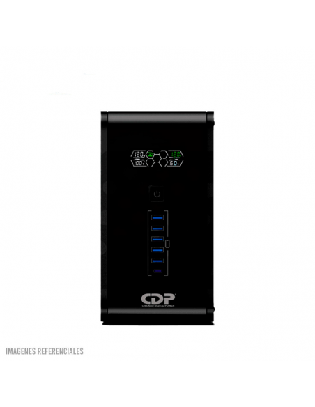 UPS CDP (R-SMART751I) 750VA|375W 10 SALIDAS|AUTONOMIA 20MIN NEGRO