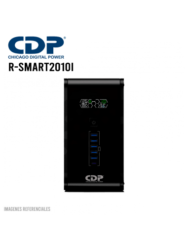 UPS CDP (R-SMART2010I) 2000VA|1200W 10 SALIDAS NEGRO