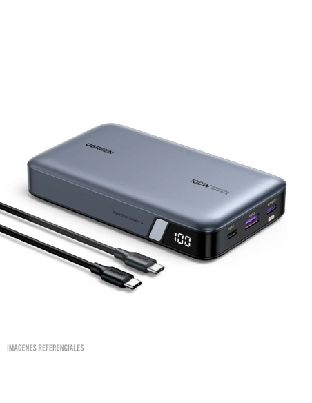 POWER BANK UGREEN 20000MAH ( PB720 ) 100W CARGA RAPIDA | 1 USB-C PD 100W - 1 USB-C - 1 USB A ( 25188 )
