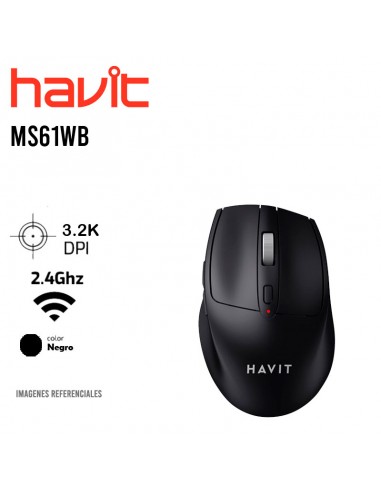 MOUSE HAVIT ( MS61WB ) WIRELESS/BLUETOOTH | BLACK