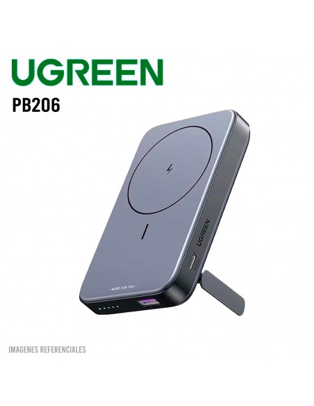 POWER BANK UGREEN 10000MAH ( PB206 ) MAGNETICO | CARGA INALAMBRICA | 1 USB-C - 1 USB-A | ( 15086 )