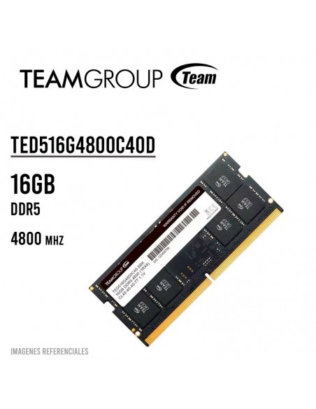 MEMORIA SODIMM TEAMGROUP 16GB/4800MHZ DDR5 ELITE ( TED516G4800C40D-S01 )