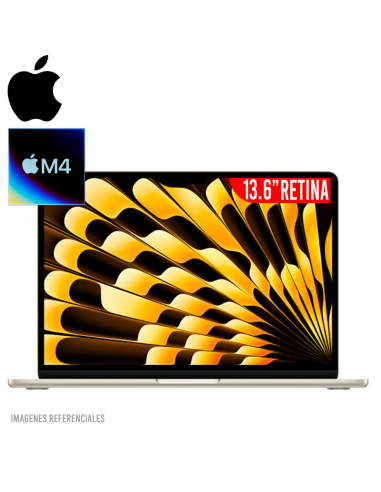 APPLE MACBOOK AIR 13 CHIP M4 16GB 256GB SSD 13.6 RETINA MAC OS (MW0Y3LL/A) STARLIGHT