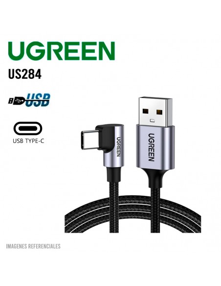 CABLE UGREEN US284 USB-A A USB-C| CARGA RAPIDA 3A (50941)