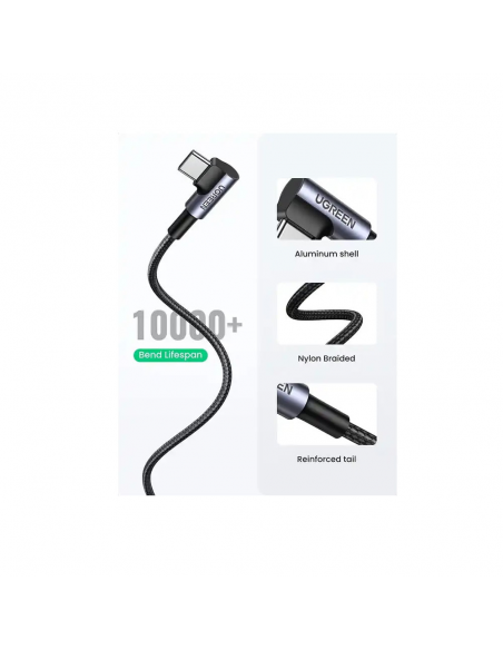 CABLE UGREEN US284 USB-A A USB-C| CARGA RAPIDA 3A (50941)