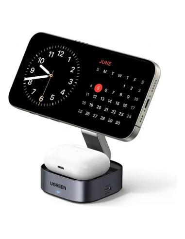 CARGADOR UGREEN 2EN1 MAGNETICO WIRELESS...