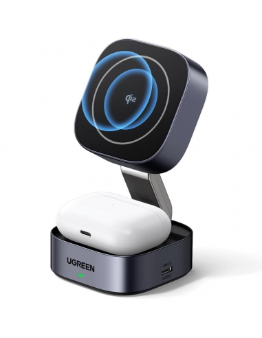 CARGADOR UGREEN 2EN1 MAGNETICO WIRELESS...