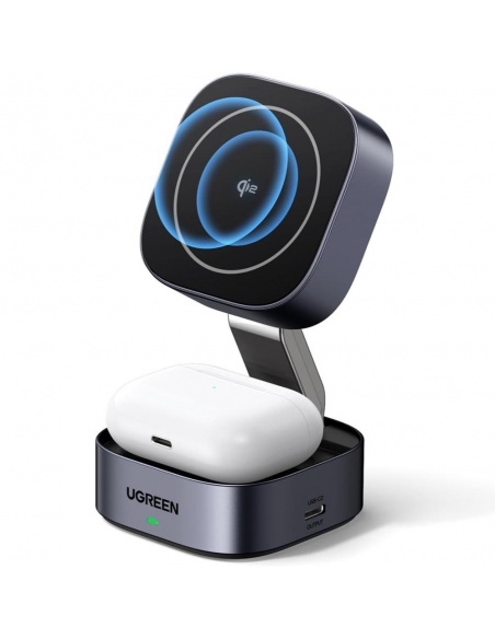 CARGADOR UGREEN 2EN1 MAGNETICO WIRELESS W702(35316)