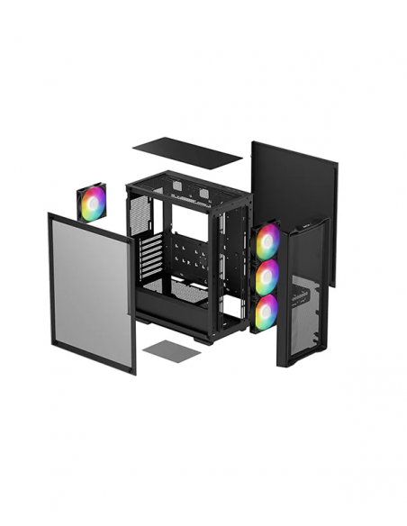 CASE DEEPCOOL CC560 MESH V2 ( R-CC560-BKAMA4-G-2 ) S/FUENTE | VIDEO TEMPLADO | LED-ARGB
