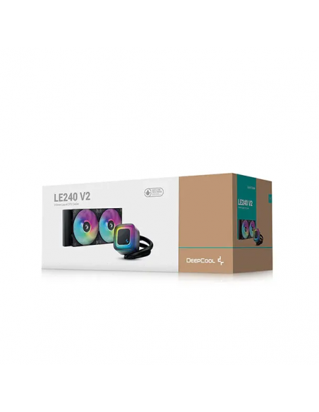 SISTEMA DE ENFRIAMIENTO LIQUIDO DEEPCOOL LE240 V2 ( R-LE240-BKAMMC-G-2 ) LED-ARGB