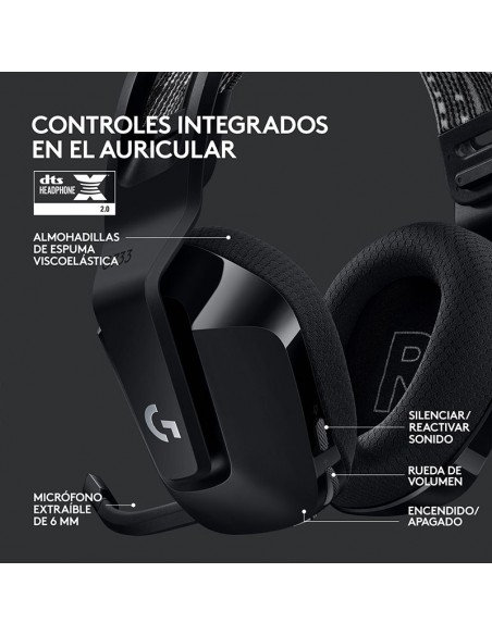 AUDIFONO LOGITECH G733 LIGHTSPEED ( 981-000863 )| BLACK