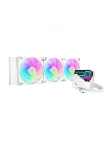 SISTEMA DE ENFRIAMIENTO LIQUIDO DEEPCOOL LT360 WH ARGB INFINITY ( R-LT360-WHAMNC-G-1 ) WHITE |  LED-ARGB