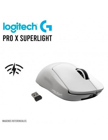 MOUSE GAMER LOGITECH G PRO X SUPERLIGHT LIGHTSPEED (910-005940) HERO 25K DPI | WHITE