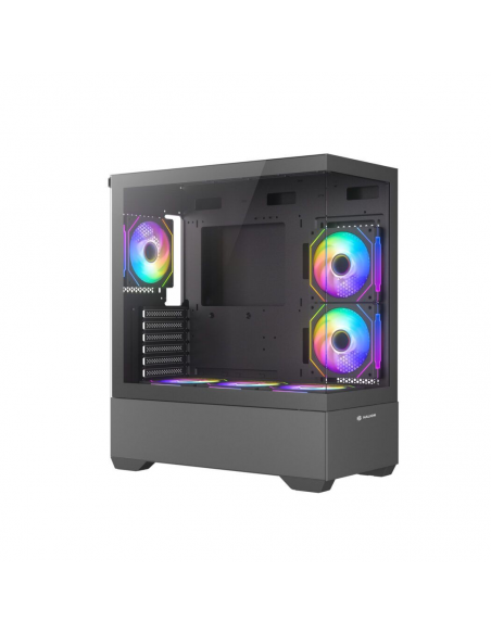 CASE GAMER HALION JUPITER K04 ( JUPITER-K04 ) S/FUENTE | VIDRIO TEMPLADO | 6 LED-ARGB