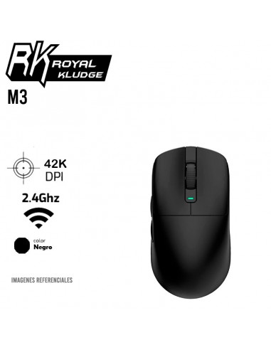MOUSE GAMER ROYAL KLUDGE M3 ( RKM3-DN ) DARK NIGHT | WIRELESS - BT - USB