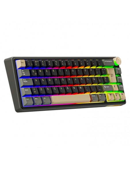 TECLADO GAMER ROYAL KLUDGE ( RK R65 PHANTOM ) CHARTREUSE SWITCH | USB | LED-RGB