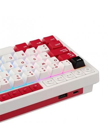 TECLADO GAMER ROYAL KLUDGE ( RK M65 ) FAMICOM |...