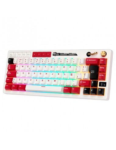 TECLADO GAMER ROYAL KLUDGE ( RK M65 ) FAMICOM |...