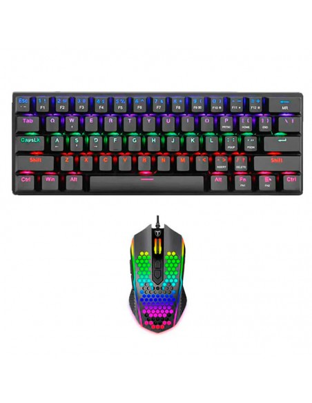 KIT T-DAGGER MAIN FORCE TGK321 - TGM310 ( T-TGS008-BR SP ) SWITCH BROWN | BLACK | LED-RGB