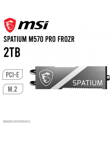 DISCO SOLIDO SSD MSI SPATIUM M570 PRO FROZR 2TB PCIE 5.0| NVME M.2