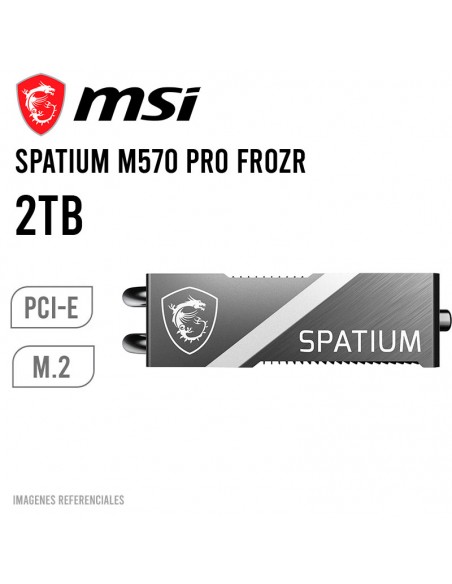 DISCO SOLIDO SSD MSI SPATIUM M570 PRO FROZR 2TB PCIE 5.0| NVME M.2