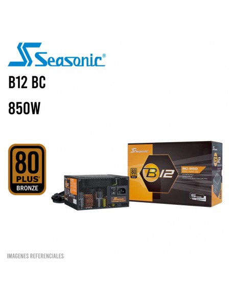 FUENTE DE PODER SEASONIC B12 BC 850W ATX(A851BCAFH)80 PLUS BRONZE