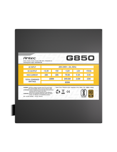 FUENTE DE PODER ANTEC ATOM G850 850W...