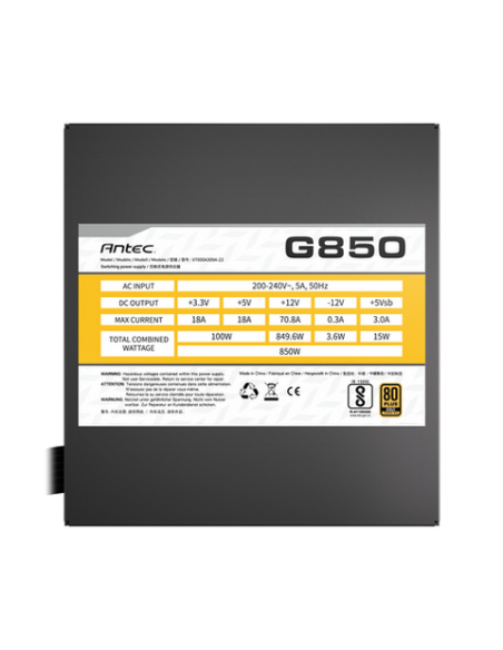 FUENTE DE PODER ANTEC ATOM G850 850W (0-761345-20038-7) 80 PLUS GOLD|SEMI-MODULAR