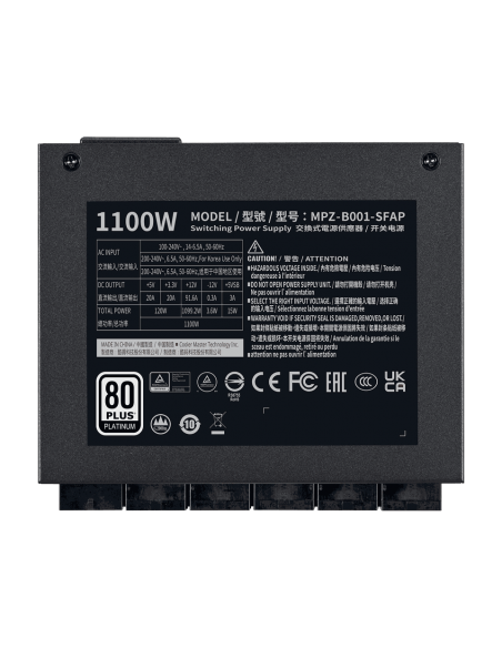 FUENTE DE PODER COOLER MASTER V 1100 SFX (MPZ-B001-SFAP-BUS)80 PLUS PLATINUM