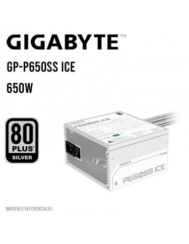 FUENTE DE PODER GIGABYTE 650W ICE ( GP-P650SS ICE ) 80PLUS SILVER