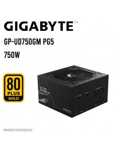 FUENTE DE PODER GIGABYTE 750W ( GP-UD750GM PG5 ) 80 PLUS GOLD | FULL MODULAR