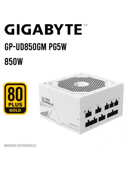FUENTE DE PODER GIGABYTE 850W ( GP-UD850GM PG5W ) 80PLUS GOLD | MODULAR | WHITE