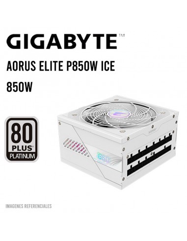FUENTE DE PODER AORUS ELITE P850W ICE (GP-AE850PM PG5 ICE)80 PLUS PLATINIUM