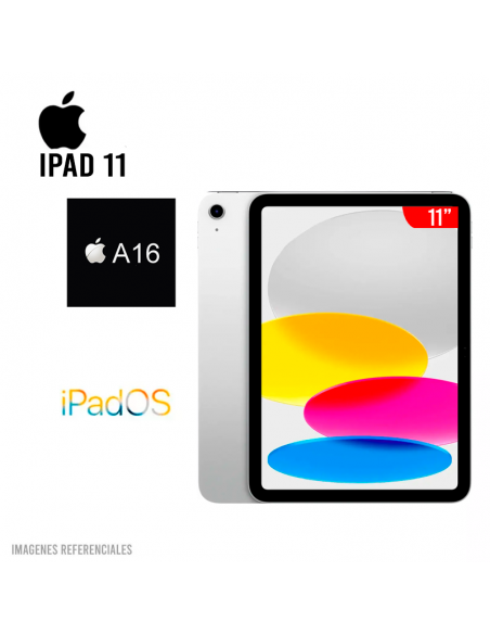 IPAD APPLE 11TH GEN CHIP A16 128GB 11" IPS IOS (MD3Y4LL/A)12MP BT|WIFI|SILVER