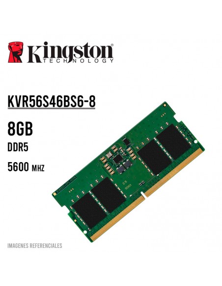 MEMORIA SODIMM KINGSTON 8GB/5600MHZ ( KVR56S46BS6-8 ) DDR5