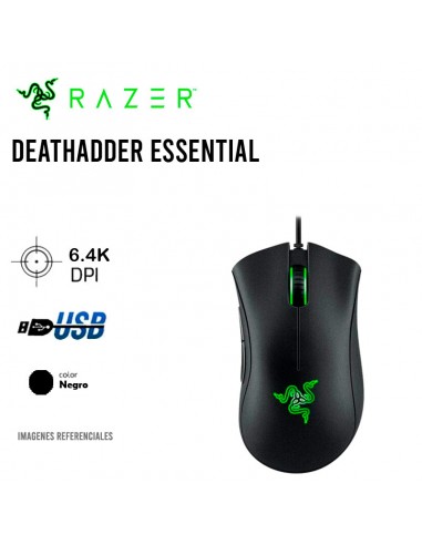 MOUSE RAZER DEATHADDER ESSENTIAL ( RZ01-03850100-R3M1 ) GAMING | 6400 DPI