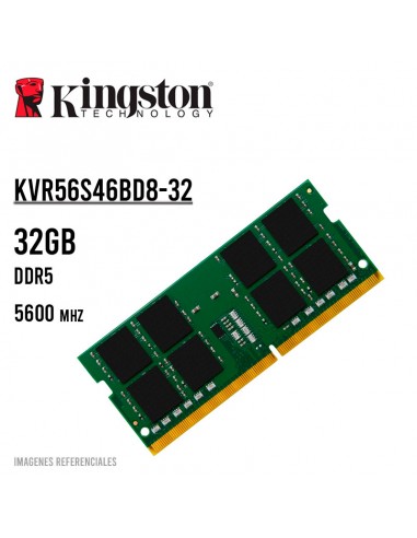 MEMORIA SODIMM KINGSTON 32GB DDR5/5600MHZ (KVR56S46BD8-32)