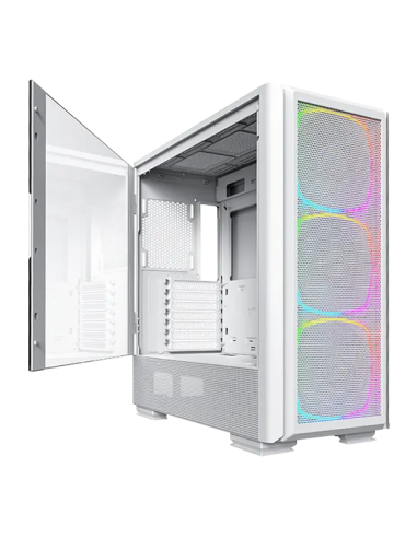 CASE MONTECH SKY TWO GX WHITE S/FUENTE| VIDRIO...