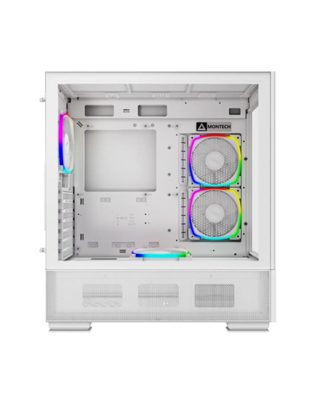 CASE MONTECH SKY TWO WHITE ( SKY TWO-W ) S/ FUENTE | VIDRIO TEMPLADO | LED-ARGB