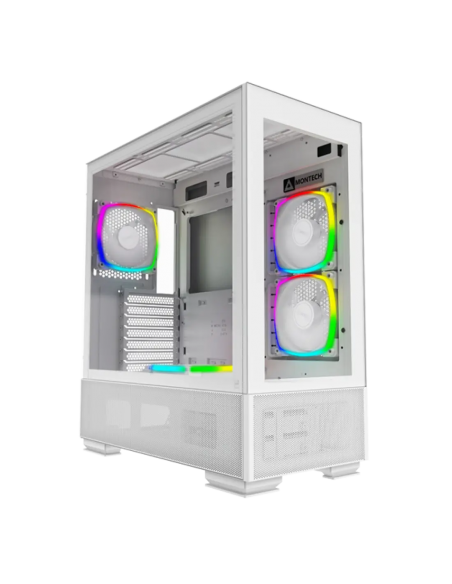 CASE MONTECH SKY TWO WHITE ( SKY TWO-W ) S/ FUENTE | VIDRIO TEMPLADO | LED-ARGB