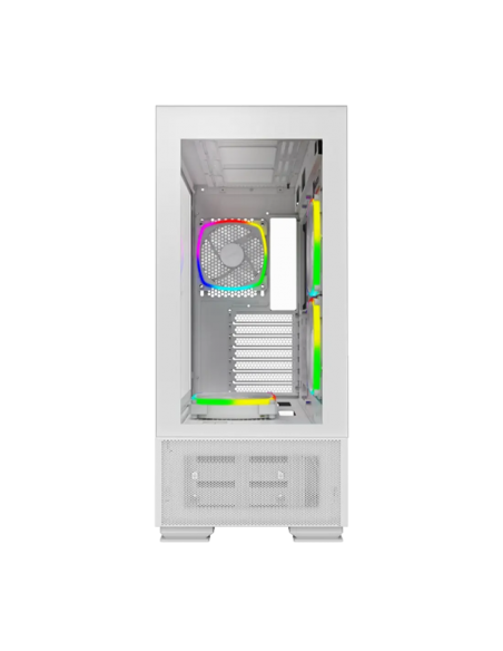 CASE MONTECH SKY TWO WHITE ( SKY TWO-W ) S/ FUENTE | VIDRIO TEMPLADO | LED-ARGB