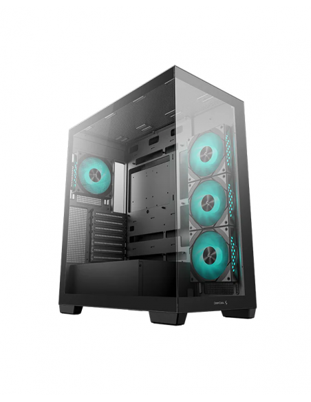 CASE DEEPCOOL CG580 4F (R-CG580-BKADA4-G-1) USB 3.0| S/FUENTE| VIDRIO TEMPLADO| 4 LED-RGB