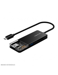 HUB CABLETIME CB04B 6EN1 (CT-HUBT4-PB) USB-C 2